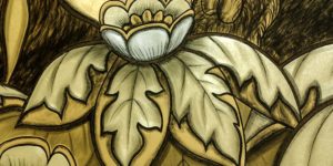 Eglomise Cunard Queen Mary 2 Murals Reverse Painting Glass 5