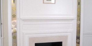 Christianson Lee Studios verre églomisé inset Bedroom wall panels