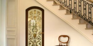 Christianson Lee Studios verre églomisé Foyer door