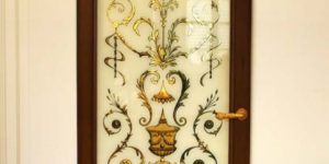 Christianson Lee Studios verre églomisé Foyer door