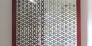 Christianson Lee Studios verre églomisé Foyer panel