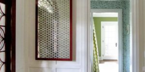 Christianson Lee Studios verre églomisé Foyer panels