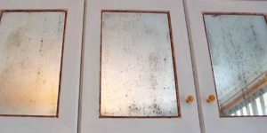 Glass Custom Antiqued Mirror Dressing Room Cabinetry 3