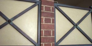 Painted Furniture Faux Brick Oxidized Brass Childs Oft Bed 2