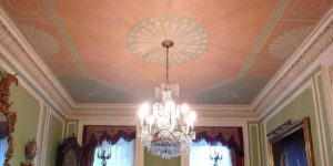 Christianson Lee Studios Dining Room Adams-style ceiling mural