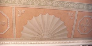 Murals Adams Style Scrollwork Mural Dining Room Ceiling New York City 4