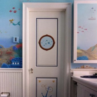 Christianson Lee Studios Child's Bathroom seascape mural