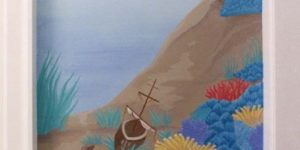 Christianson Lee Studios Child's Bathroom seascape mural detail