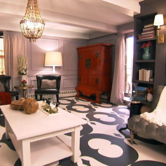 Painted Floor Built Style Network Makeover 1