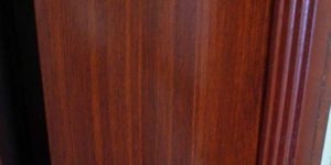 Christianson Lee Studios woodgrained mahogany Library detail