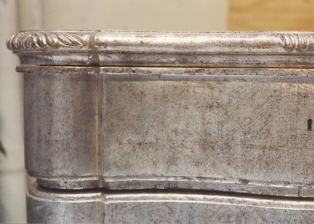 Gilding Furniture Silver Leaf Gilded Side Table 2