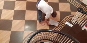 Painted Floor Checkerboard Foyer Hopscotch 1
