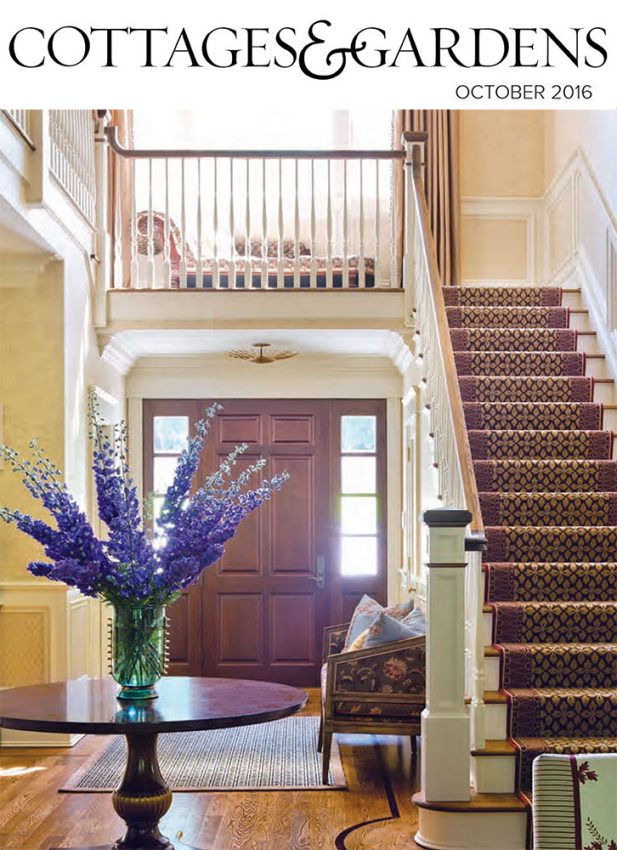 Cottages Gardens Foyer Walls Damask Stencil Christianson Lee