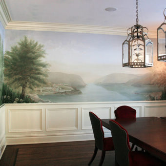 Murals West Point Hudson River Dining Room Walls John Douglas Eason 1