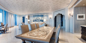 Custom Wallpaper Morrocan Inspired Geometric Living Room Ceiling Miami 1