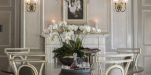 Dining Room Mica Stencil Walls