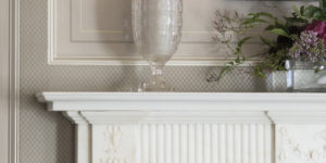 Painted Finishes Iridescent Mica Stencil Dining Room Walls Greenwich Ct 2