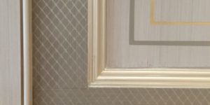 Detail of Dining Room Mica Stencil Walls