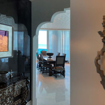 Custom Wallpaper Morrocan Inspired Living Room Ceiling Vignettejpg