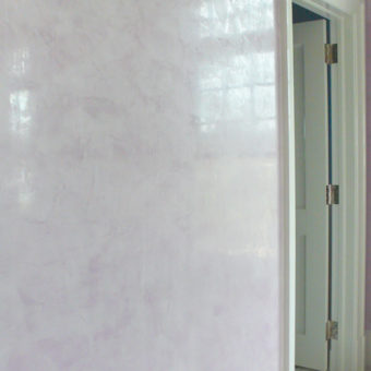 Venetian Plaster Lilac Bedroom Walls Amanda Nisbet Southampton Ny 3