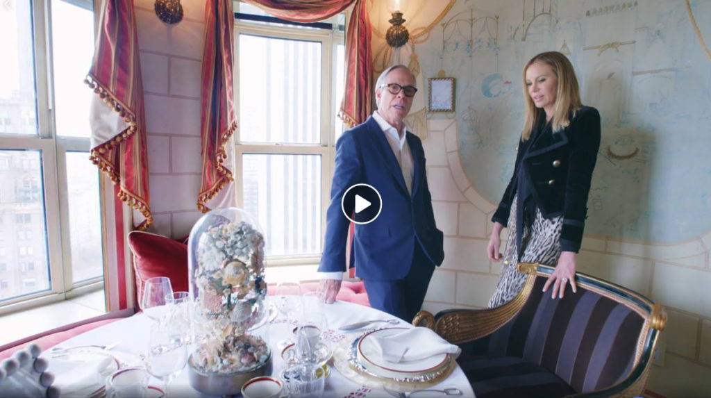 Tommy & Dee Hilfiger in Hilary Knight Tea Room, Plaza Hotel, New York