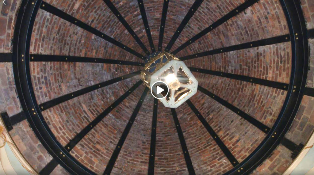 HIlfiger Dome above Reading Room, Plaza Hotel