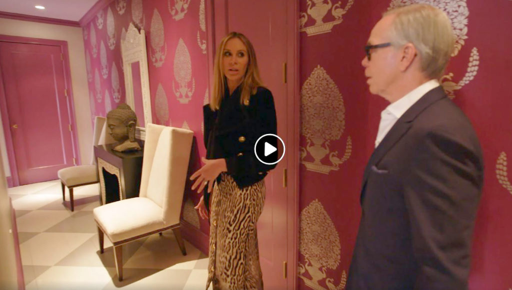 Hilfiger in Girls Bedroom Hall, Plaza Hotel Penthouse apartment, NYC
