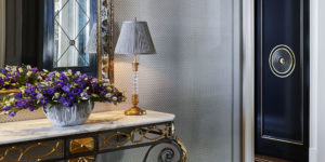 painted finishes iridescent stenciled foyer entry walls nyc
