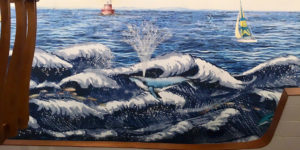 murals child playroom walls sea landscape mermaid marine animals 1