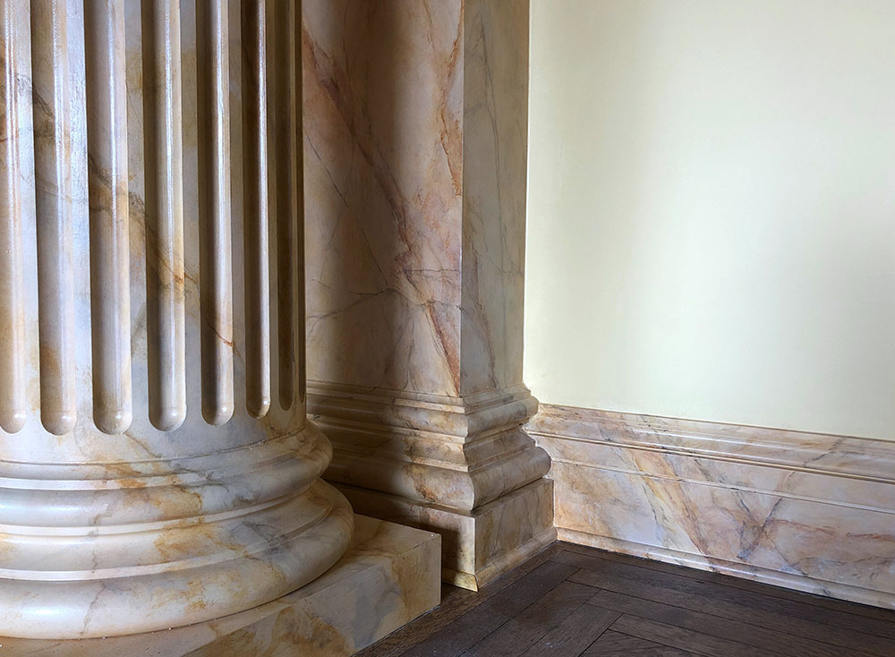 NYC living room decorative painting marble 2